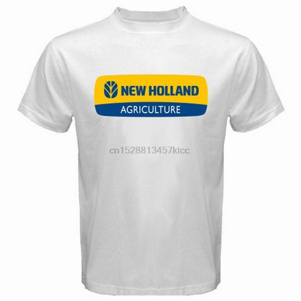 

new new holland tractors agriculture logo mens white t-shirt size s-3xl men women tee shirt