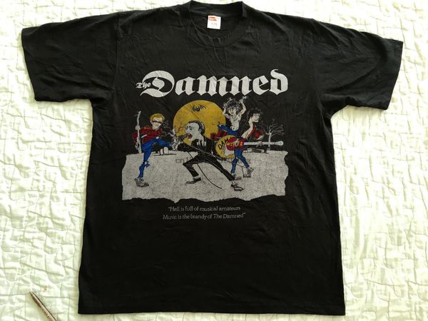 

the damned vintage t shirt punk rare 80s shirt reprint