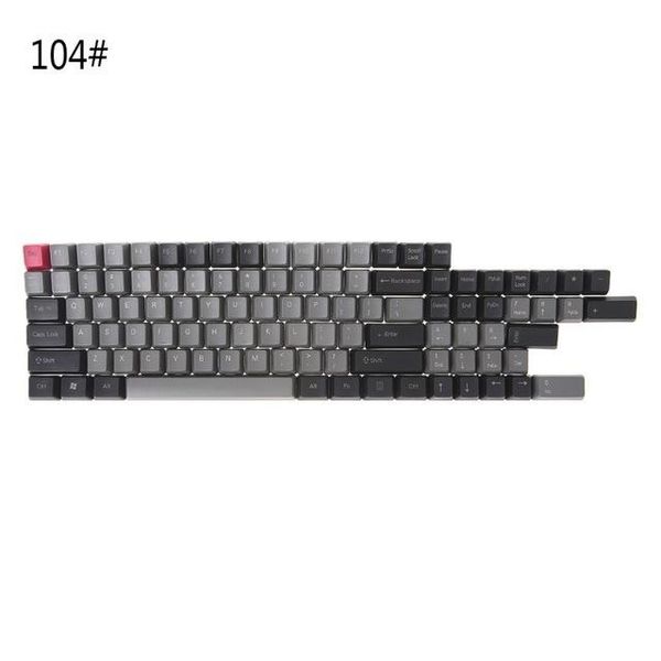 

computer & office black gray mixed dolch thick pbt 104/87/61 keycaps oem profile key caps keyboards