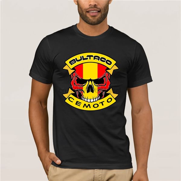 

письмо футболку подарков печать mens tops череп streetwear bultaco pursang bultaco cemoto логотип homme hombres летняя мужская футболка