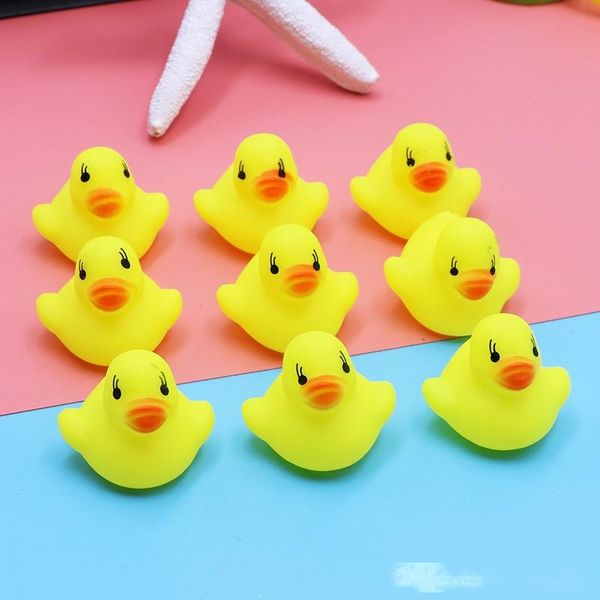 

2019 baby bath water toy sounds yellow rubber ducks kids bathe children swimming beach gifts baby kids bath toy