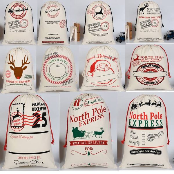 

больших санта мешков рождественских мешки персонализированных украшений украшения блесну 50 70cm высокого качества дешевле на app