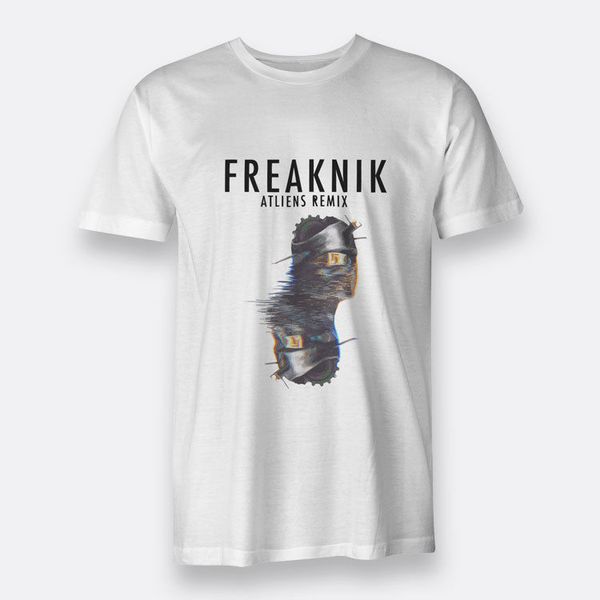 

atliens remix freaknik size s-3xl tees white men's cotton t-shirt100% cotton casual printing short sleeve men t shirt o-neck
