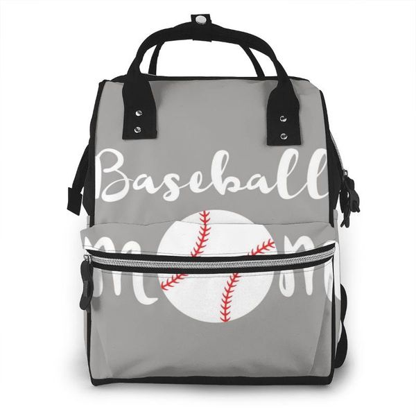 

baseball mom diaper bag mummy maternity baby bags travel baby nappy changing backpack women
