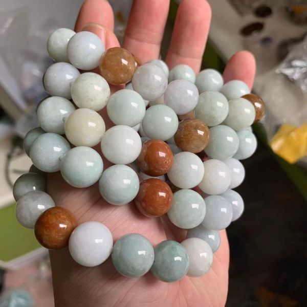 

natural myanmar jades/ jadeites stone beads bracelet natural stone jewelry bracelet for woman for man strand 15" wholesale, Black