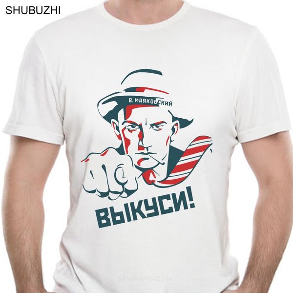 

vladimir mayakovsky new t-shirt vladimir mayakovsky ussr soviet union male brand teeshirt men summer cotton t shirt