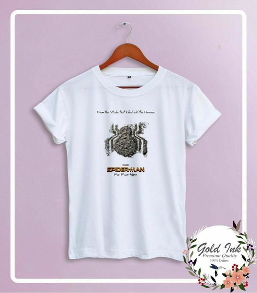 

spider man far from home t-shirt from the studio that killed half the univers sleeve t shirt summer men tee clothing