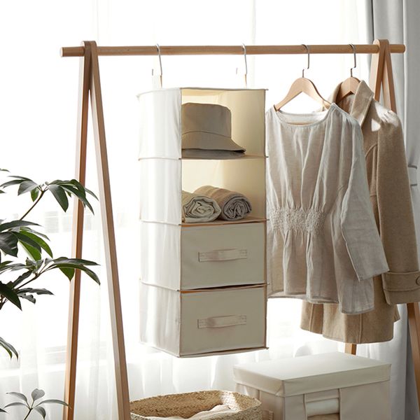 

multi layer cloth storage hanging bag drawer bedroom wardrobe practical space saving clothes underwear socks pocket hanging