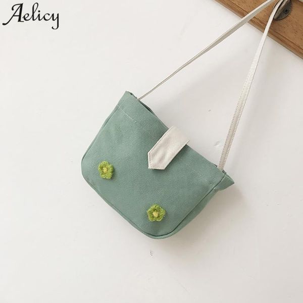 

aelicy women shoulder bags simple flowers girls crossbody bags leisure canvas travel lady messenger bolsa feminina 2020 new