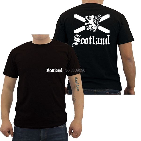 

scottish scotland flag t-shirt men casual cotton short sleeve t shirt casual male shirt hip hop tees harajuku streetwear