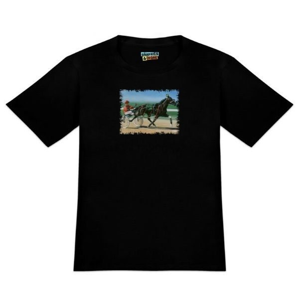 

harness racing horse sulky trotter men's novelty t-shirt