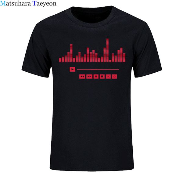 

dj music player equalizer t-shirt men novo estilo 2018 o-neck tees shirts for shirts tees cotton casual tee clothing