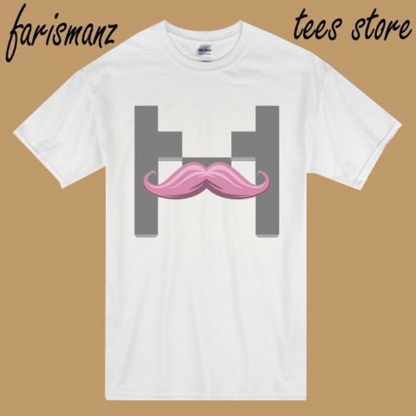 

new markiplier marfstache logo men's white t-shirt size s to 3xl