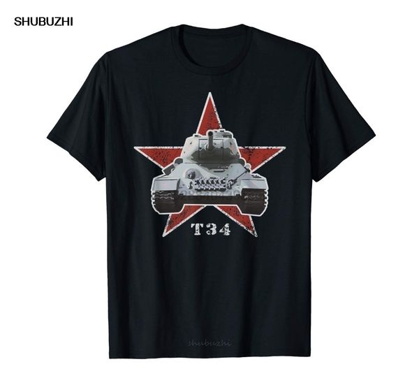 

t34 russian tank t shirt gift ww2 distressed red army star new summer style funny cross novelty hip hop rock men t shirts
