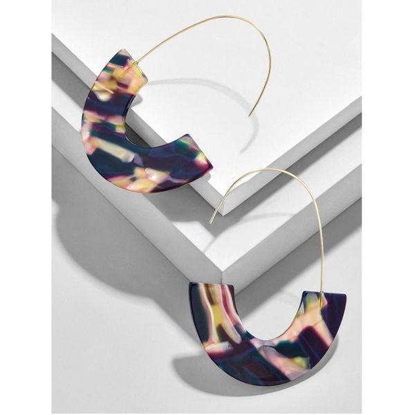 

dangle & chandelier chiao 2021 fashion bijoux brinco boho leopard grain tortoise shell big hook acrylic earrings drop earring, Silver