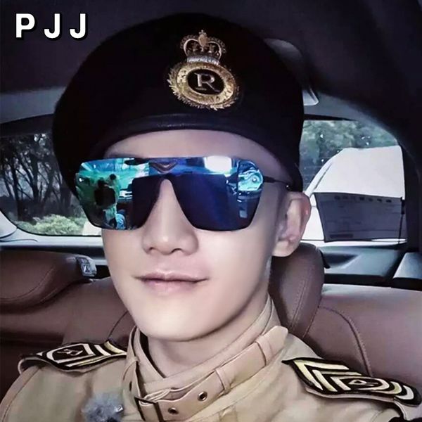 

sunglasses goggle plastic male driving sports men dazzling brand designer trendy retro sun glasses, White;black