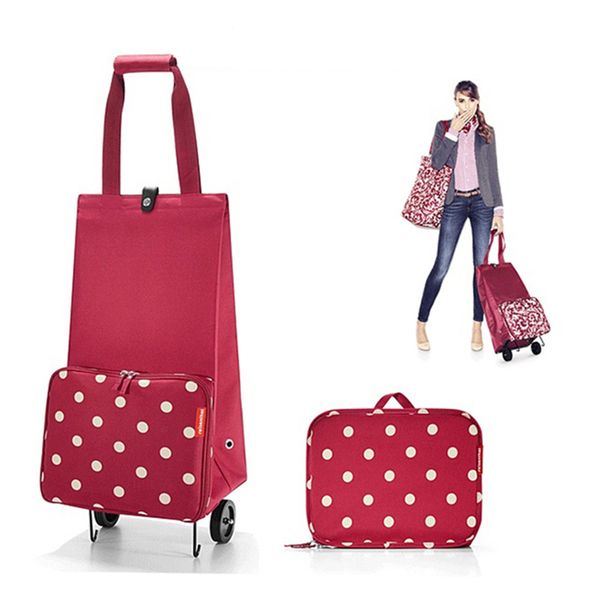 

folding shopping bag shopping cart on wheels bag small pull cart women buy vegetables bag shopping organizer tug package 200919