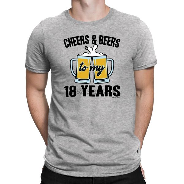 

mens 18th birthday t-shirt cheers and beers to 18 years old funny gift present