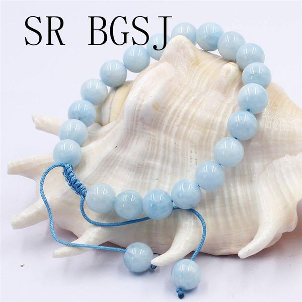 

beaded, strands 6mm 8mm 10mm girl jewelry natural gems stone adjustable pure aqua beaded bracelet, Black