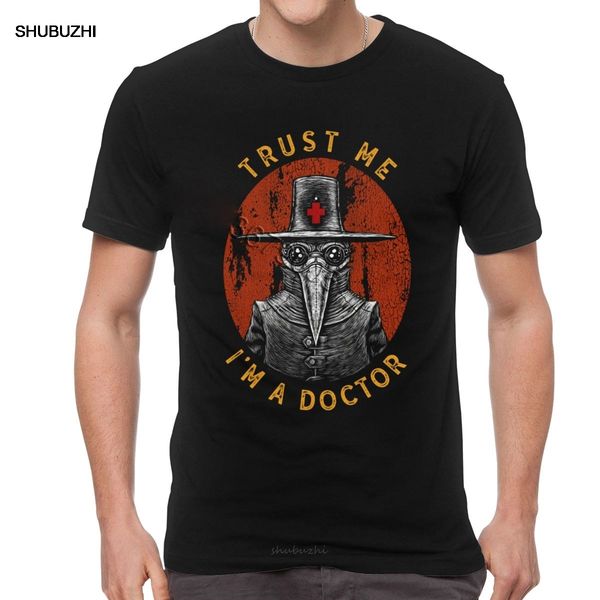 

humor trust me i'm a doctor t shirt men cotton funny harajuku t-shirt short sleeves halloween plague doctor tees streetwear