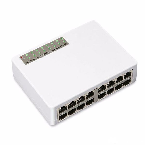

16 ports fast ethernet lan rj45 vlan 10/100mbps network switch switcher hub deskpc
