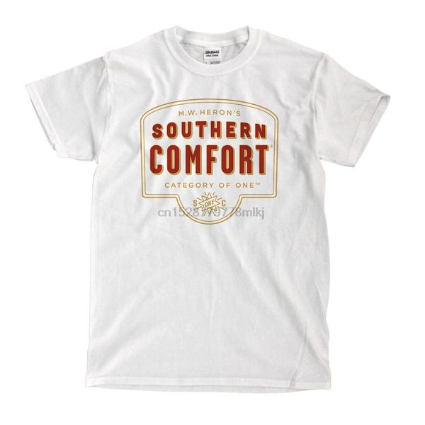 

southern comfort logo white t-shirt - ships fast