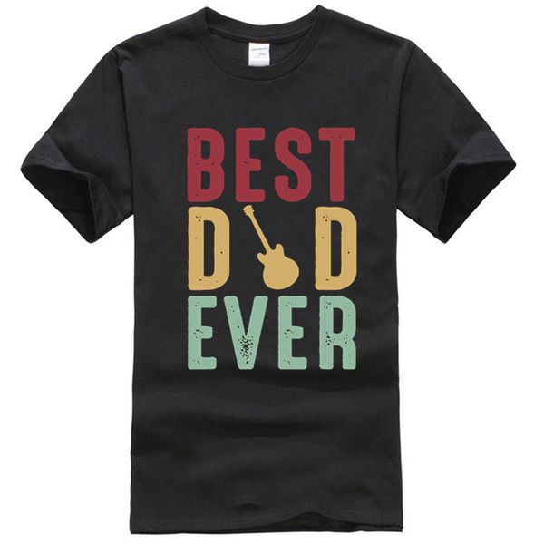 

mens лучший папа когда-нибудь tshirt для гитары папа день отца папа tee