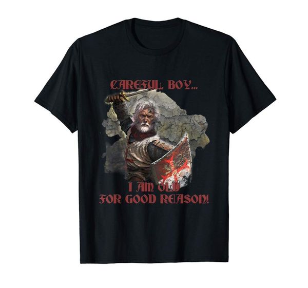 

templar t-shirt knight shield sword old for good reason unique design tees summer men's hip hop men slim fit t shirts