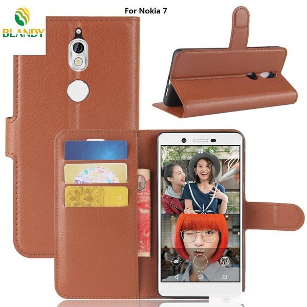

for nokia 9 litchi lychee wallet leather pu tpu phone cover case card holder for nokia 8 7 2