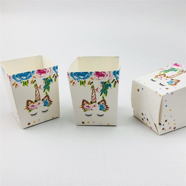 

paper quality sugar case unicorn pattern candy boxes colorful christmas wedding wrap small snacks box selling 3jw l1