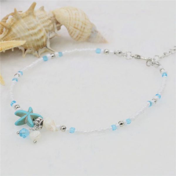 

fashion new style shell turquois irregular bracelet anklet multifunctional beads accessories jewelry women gift 7.5inch m358, Black