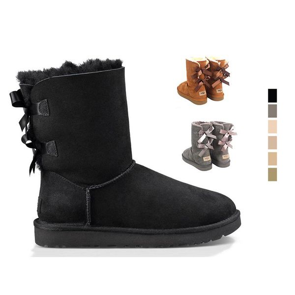

new women boots winter boot snow booties classic mini ankle short ladies girls womens booties triple black chestnut navy blue boots 36-41