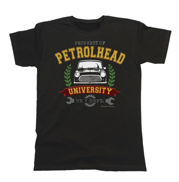 

2019 fashion mens car t-shirt property of petrolhead university mk1 dept. german car fans retro classic tee shirt