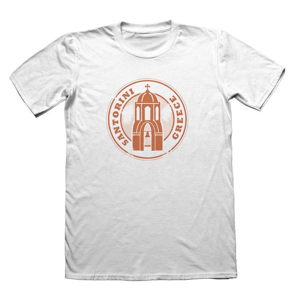 

2020 summer fashion santorini greece design t-shirt - men's fathers day christmas #9279 tee shirt