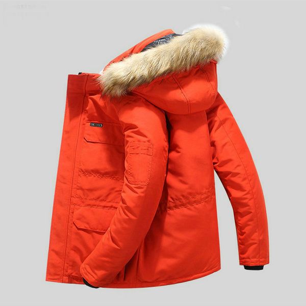 

2020winter jacket men -20 degree thicken warm men parkas hooded warm man's jackets outwear 2020 cotton coat parka jaqueta masculina, Black