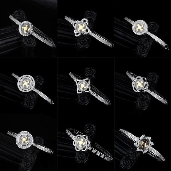 

beurself tiny rotatable windmill bangle the middle east rhodium color zircon micro paved lucky finger ring jewelry dropshipping, Black