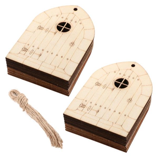 

pendant necklaces 20pcs diy wooden train shape hanging ornament door wall decoration chic decorative ornaments, Silver