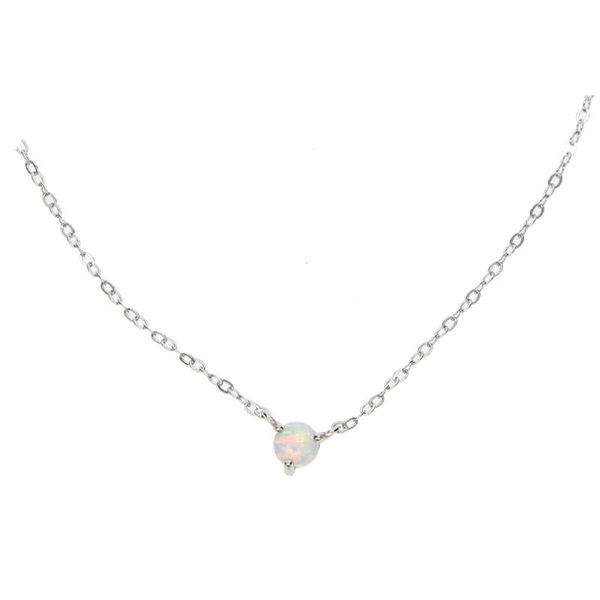 

chains real 925 sterling silver thin link chain necklace&pendant white opal stone for lucky girl lady women party wedding charm jewelry