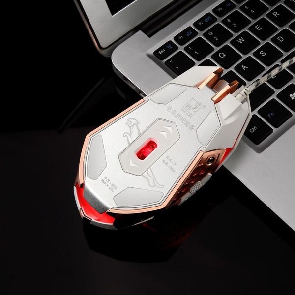 

zhuiguangbao t03 wired game battleground mechanical mouse 8-key custom macro luminescent lamp light pressure gun jesus survival