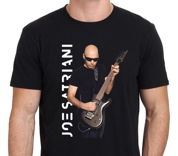 

joe satriani guitarist tee t-shirt men's black size: s -3xl