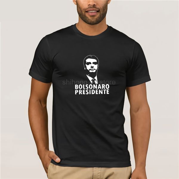 

bolsonaro presidente shirt jair bolsonaro 2018 men black cotton t shirt m-3xl brand shirts jeans print tshirt cool xxxtentacion