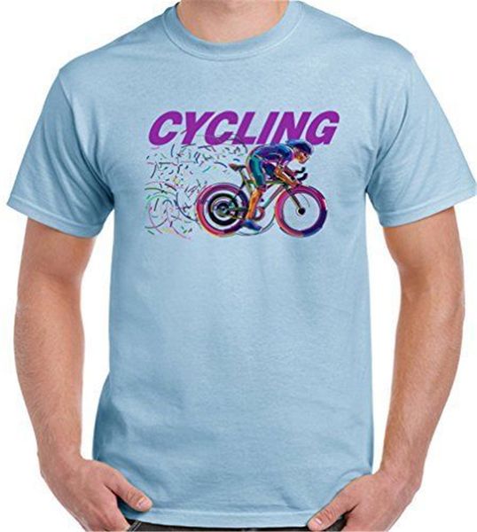 

cycling - funky vibrant - mens t-shirt cycling cyclist bike bicycle road racer new trends tee shirt