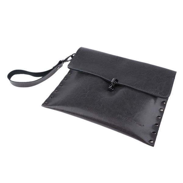 

genuine leather hair scissors bag shear case barber tool holster pouch