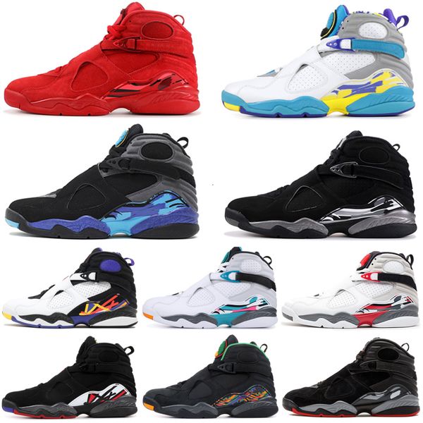 

8 8s mens basketball shoes valentines day aqua chrome reflective bugs bunny playoff trainer sports sneaker jumpman des chaussures zapatos