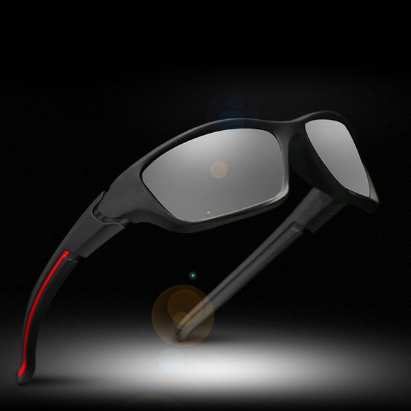 

sunglasses 2021 fashion pochromic style polarized men square brand design oculos driving color changing retro male uv400, White;black