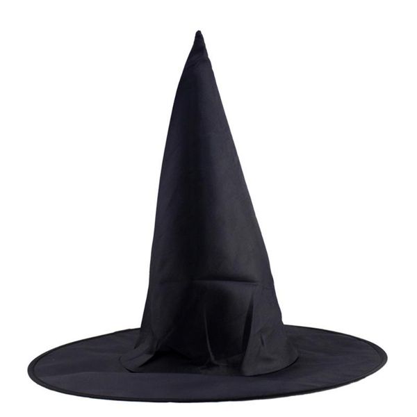 

party hats halloween steeple witch hat classic black magic cap props accessories