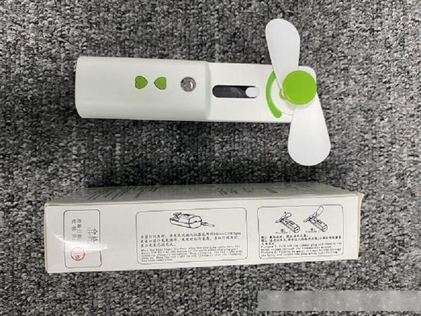 

mist mini fan pocket foldable adjustable wind speed handheld usb rechargeable fans home office travel outdoor wholesale