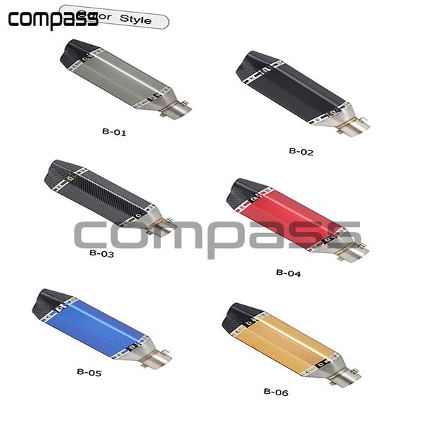 

36-51mm universal motorcycle ak exhaust muffler pipe pit bike dirt motocross for yzf r1 cbr250r gsxr