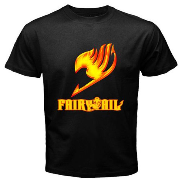 

new fairy tail guild logo natsu gray anime manga men's black t-shirt size s-3xl humorous tee shirt