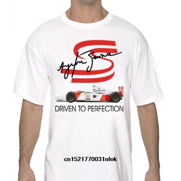 

men t shirt fashion ayrton senna white classic t shirt funny t-shirt novelty tshirt women